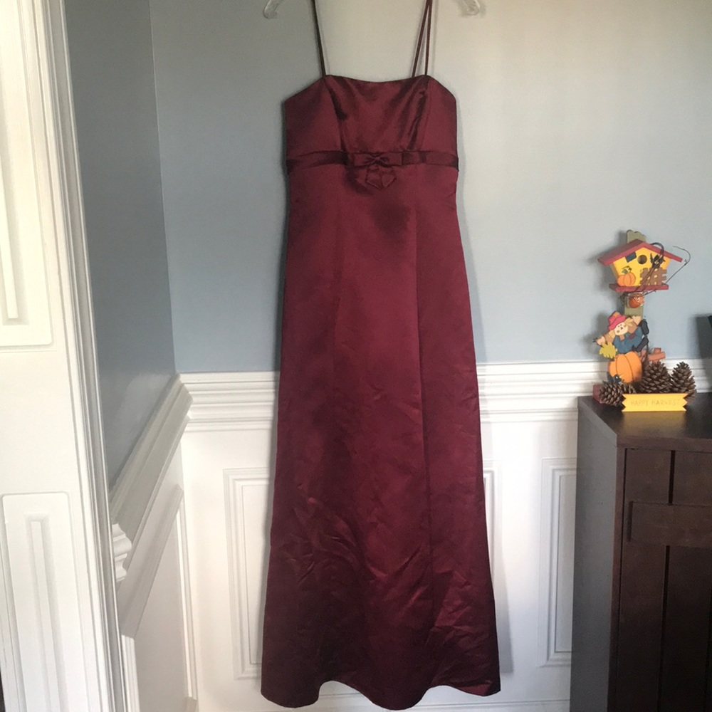 Bill Levkoff Burgundy Formal Dress sz 6